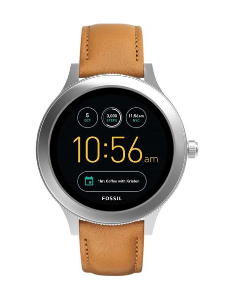 Fossil FTW6007 Smart Watch Smartwatch (Brown Strap Free Size).